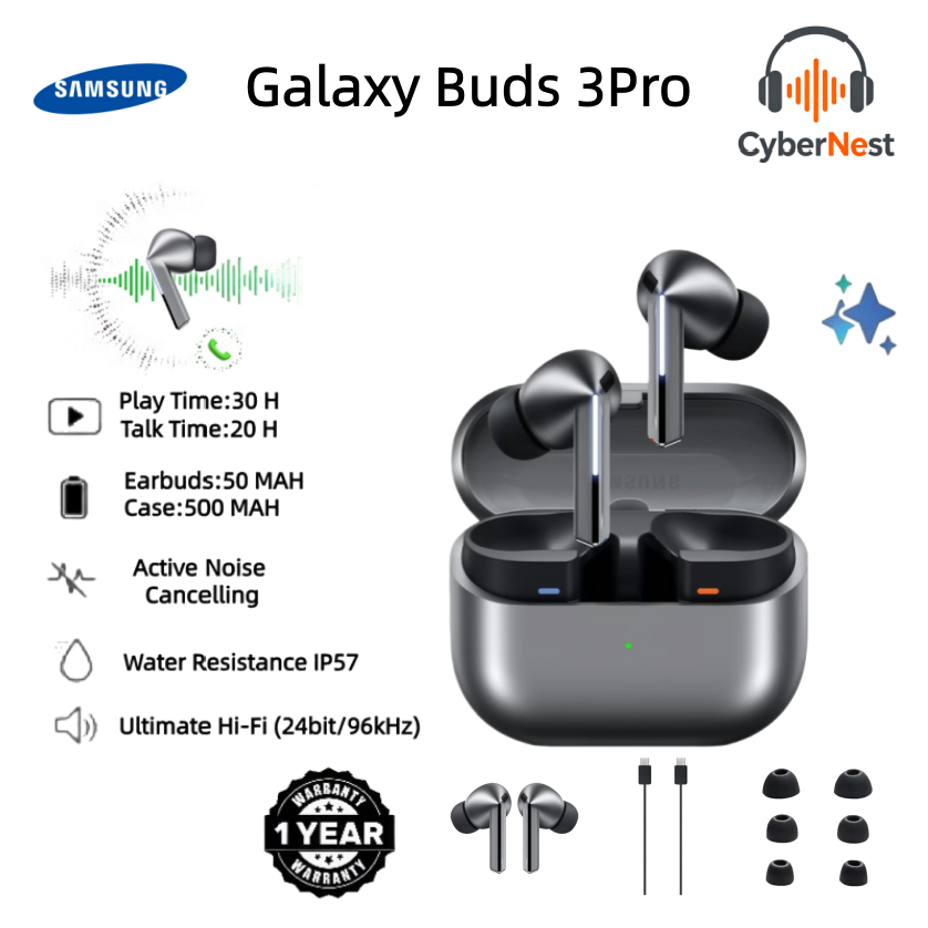 Samsung Galaxy Buds 3 Pro Wireless Earbuds Auto Switch 360 Audio 30H ...