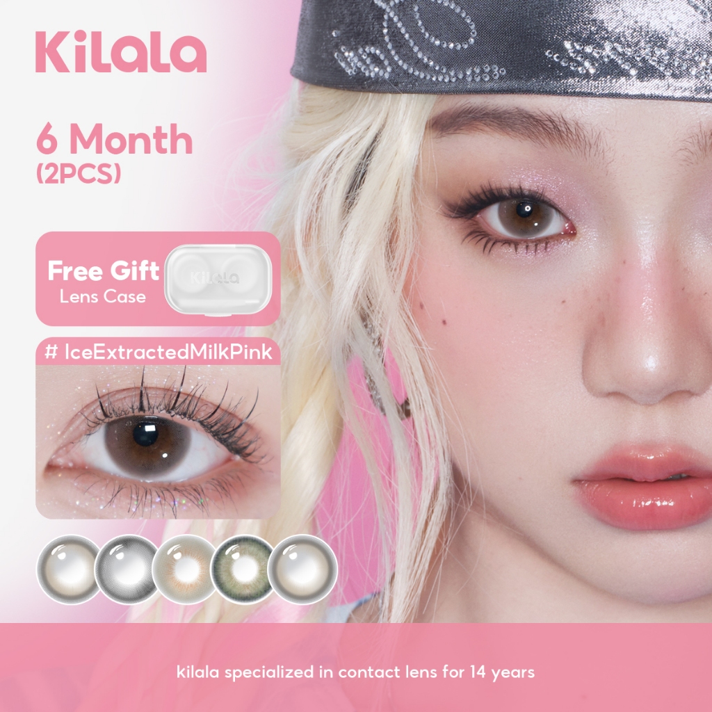 Kilala A Little Tipsy Series Contact Lens 6-month Ice Extracted Milk ...
