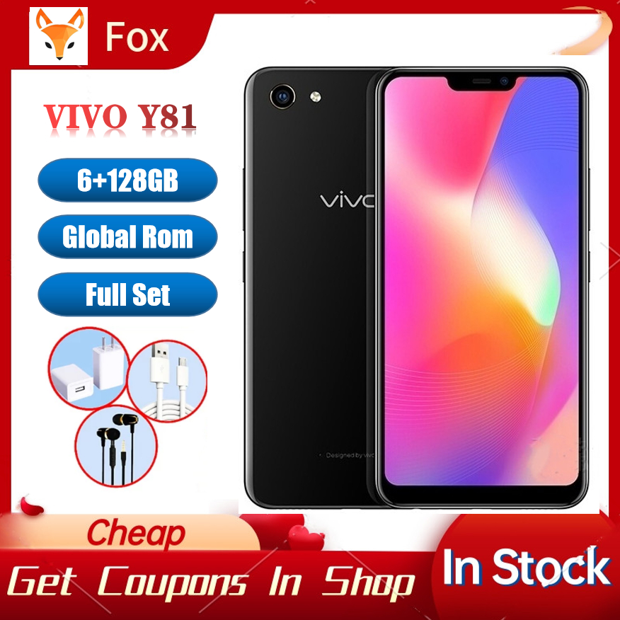 Vivo Y81 6+128GB Global Rom 4G LTE Android Smart Cellphone Free ...