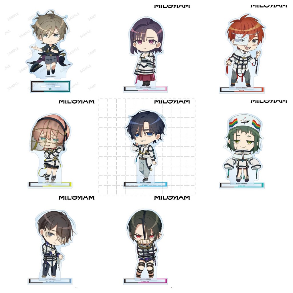 MILGRAM Chibi Acrylic Stand Set | ES, Yuno, Kazui, Yumihiko, Issei ...