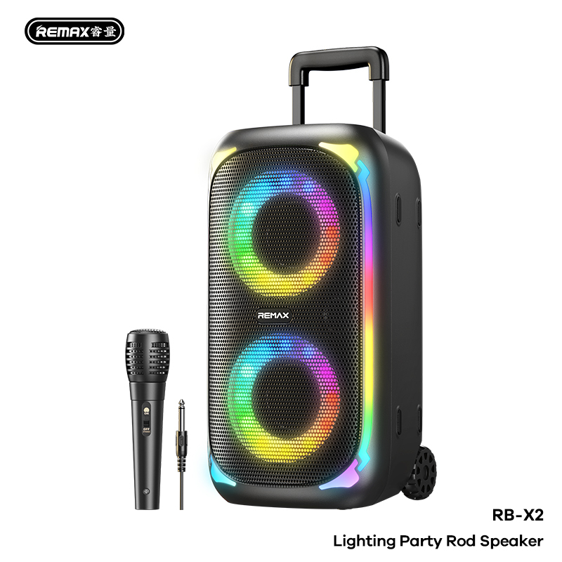 Remax RB-X2 Portable Bluetooth Party Trolley Wireless TWS Speaker ...