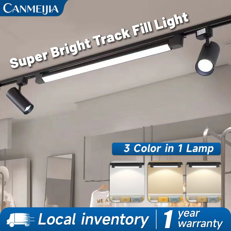 Led Track Light Ceiling Light Pendant Lamp Grille Folding Flood Spot ...