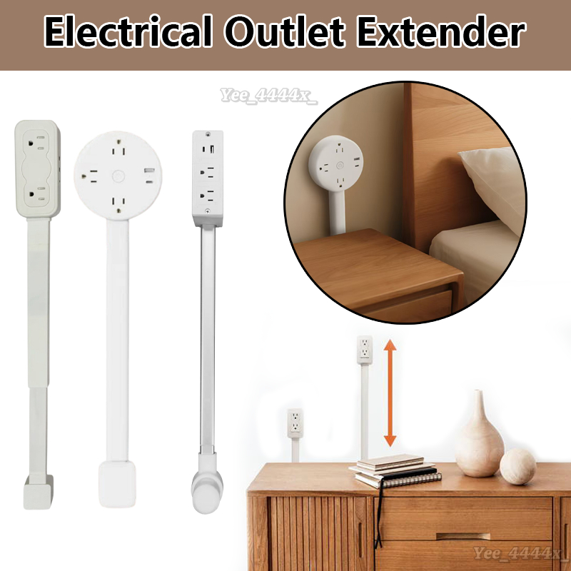 Electrical Outlet Extender Rotating USB A and USB C Outlet Extender ...