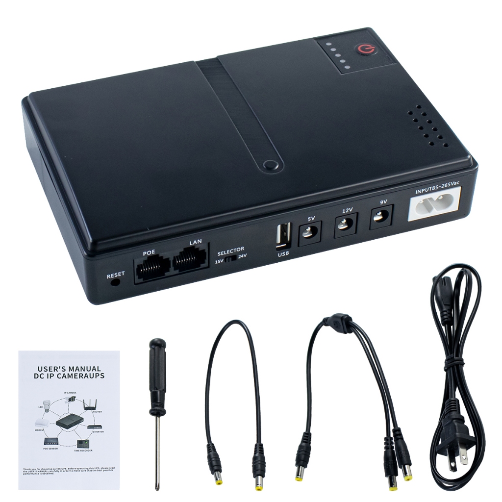 LAFVIN Mini DC UPS Uninterruptible Power Supply for Router/Modem ...
