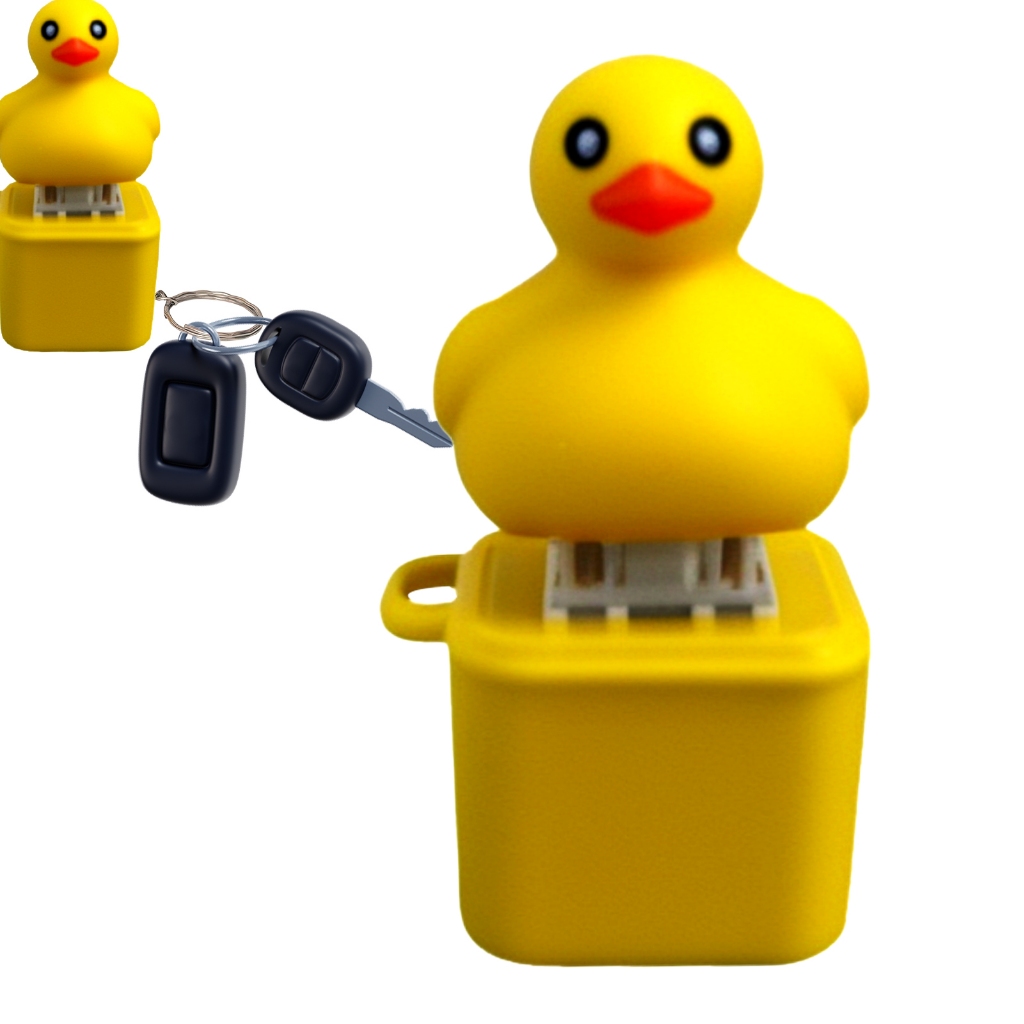 Quacking Duck Keychain Funny Quacking Key Chain Duck Fidget Toy ...