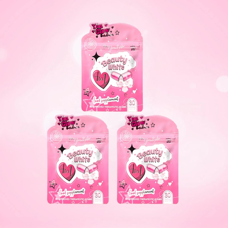 You Glow Babe Beauty White Glutathione Collagen Glow Whitening Vitamin C  Slimming 30 Capsules