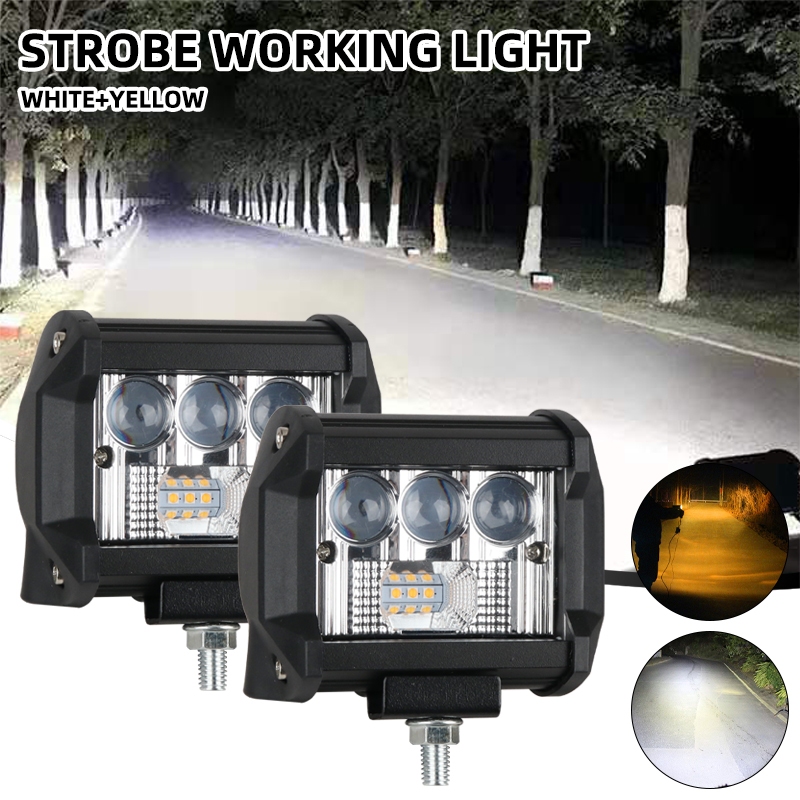 1pc 3-inch Square Work Light 3030 LED Spotlight Cube Light Strip ...