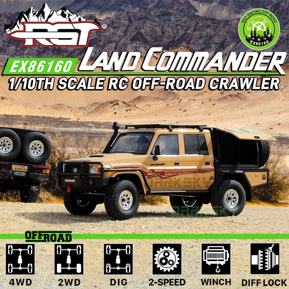 RGT EX86160 LAND COMMANDER LC79 4WD 1/10 RC Electric Remote Control ...