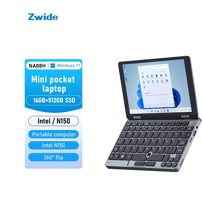 Zwide NA08H/N8 Laptop 2 in 1 Tablet Windows11 8 Inch N150/N305
