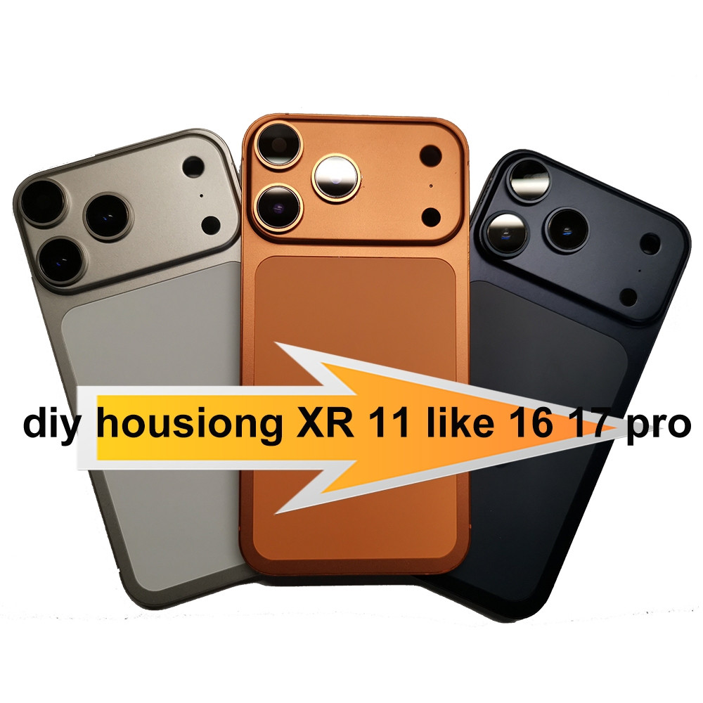 Housing for XR 11 to 16 17 Pro DIY Back Cover,DIY Back Shell | Shopee ...