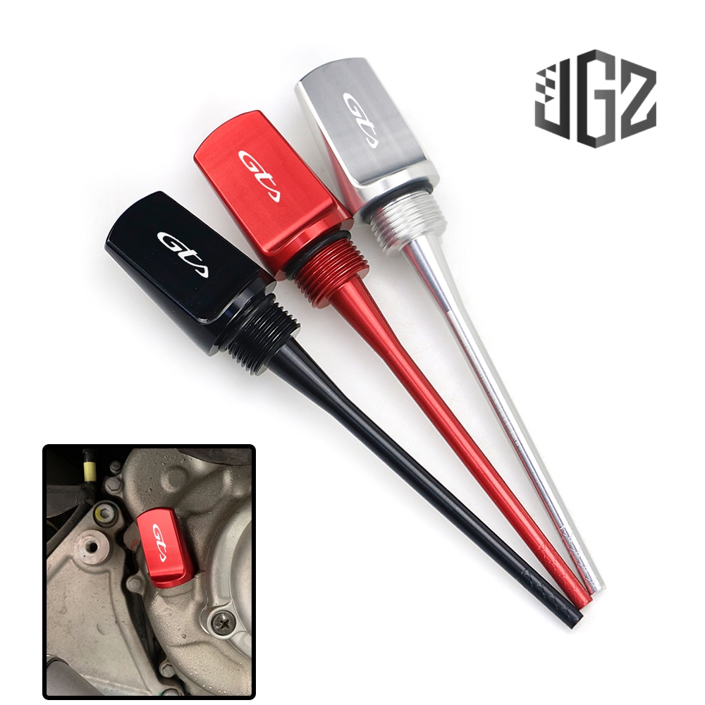 Motorcycle CNC Aluminum Oil Drain Dipstick Screw Plug Fuel Depth Tester ...