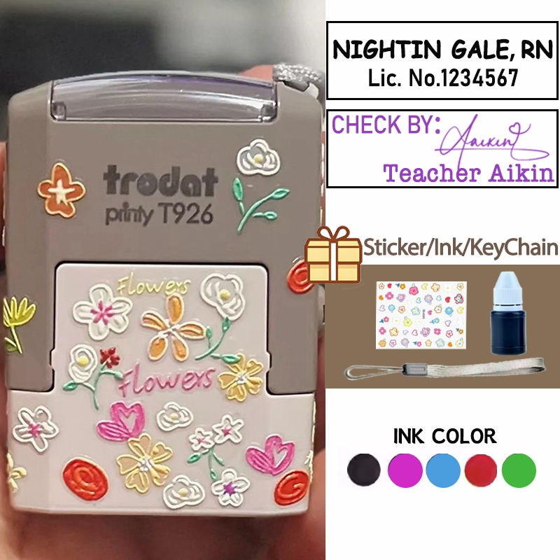 Trodat T926 Printy Personalized Self Ink Stamp Rubber Stamp Suitable ...