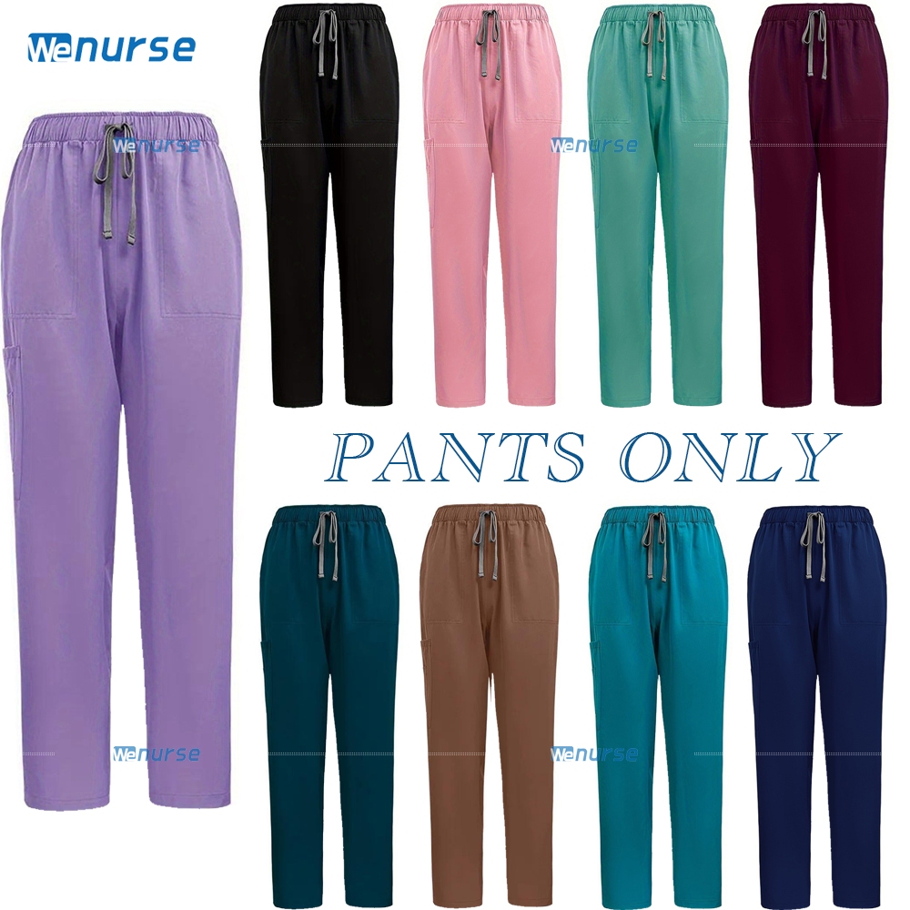 【Pants only】Surgical Uniforms Woman Man Scrub Set Medical Nurse Beauty ...