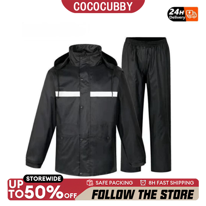 COCOCUBBY Waterproof Rain Coat Set For Motorcycle Thickened Suits ...