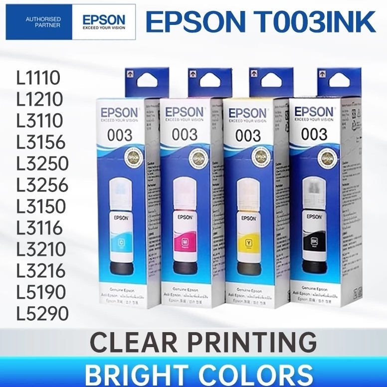 Epson 003 Louvre Ink Bottle Set for L1110/L1210-50/L3110-16/L3250-56 ...