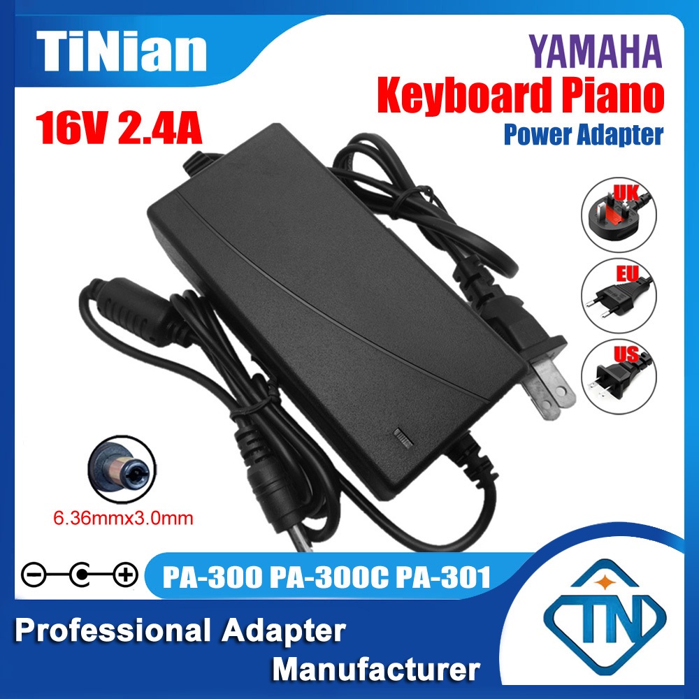 16V 2.4A AC/DC Adapter PA-300 PA-300C PA-301 for YAMAHA MODX M6 P-255 ...