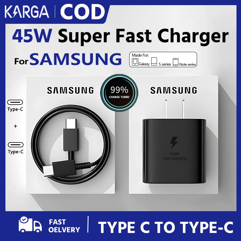 Samsung Type C Charger With Super Fast Charging 25W 45W Shopee PH