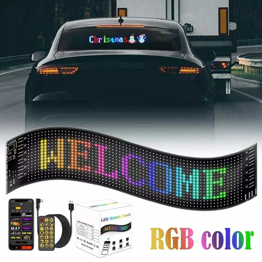Flexible LED Matrix Panel Pixel LED Display Bluetooth App Controlled ...