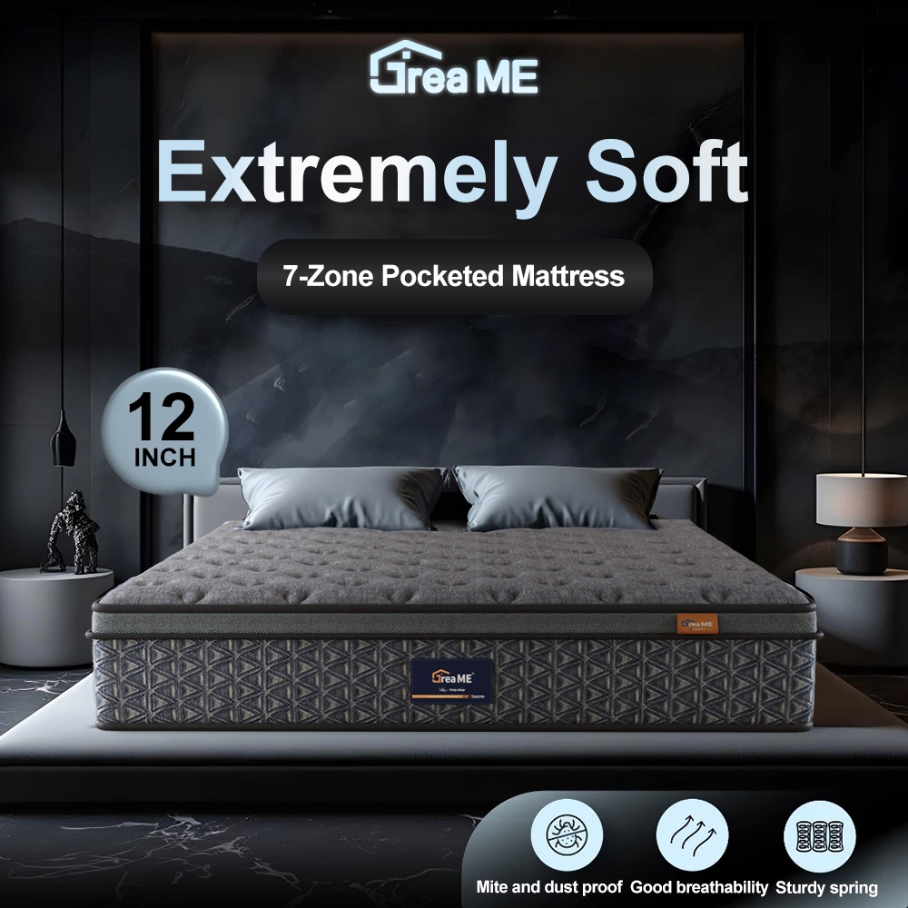 DreaMe Memory foam Spring mattress Star Hotel Comfort Deluxe matress foam  bed Single/Double/Queen/King size Thickness