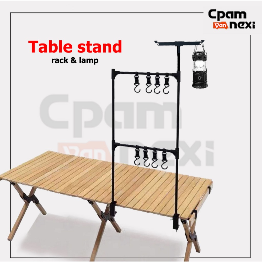 Waterproof Extra-Large Stable Camping Stand Camping table rack light ...