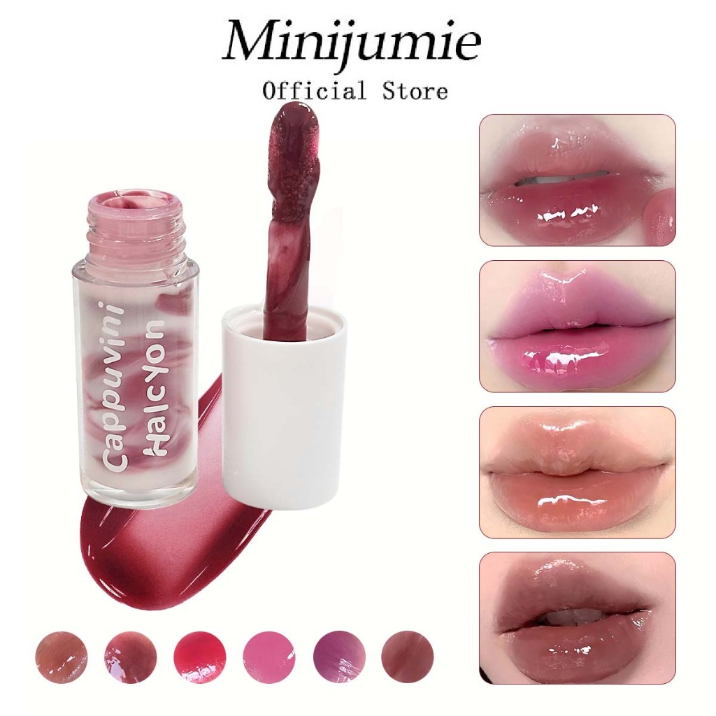 CAPPUVINI Crystal clear two-color lip glaze is waterproof and sweat ...