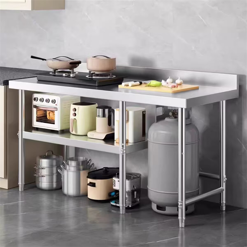 304 stainless steel kitchen gas stove rack with baffle operation table ...