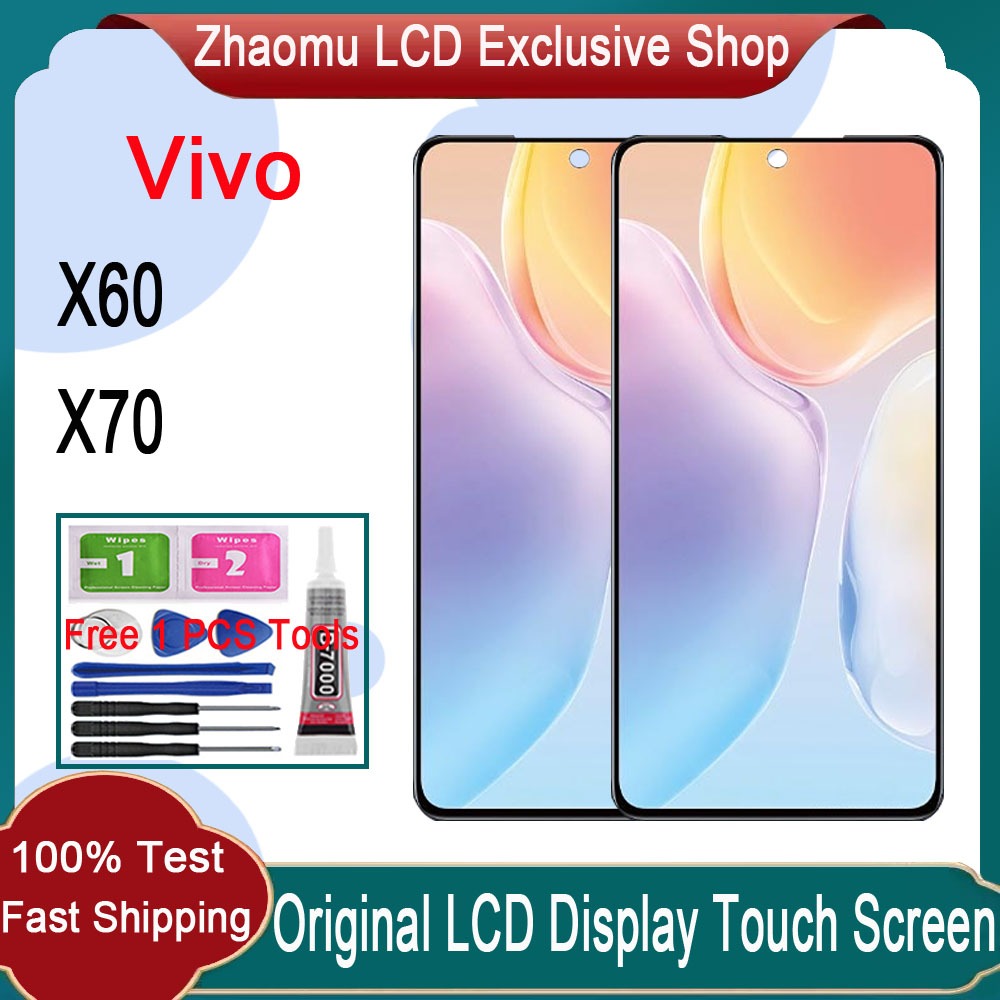 Original AMOLED Vivo X60 X70 LCD Display Touch Screen Replacement ...