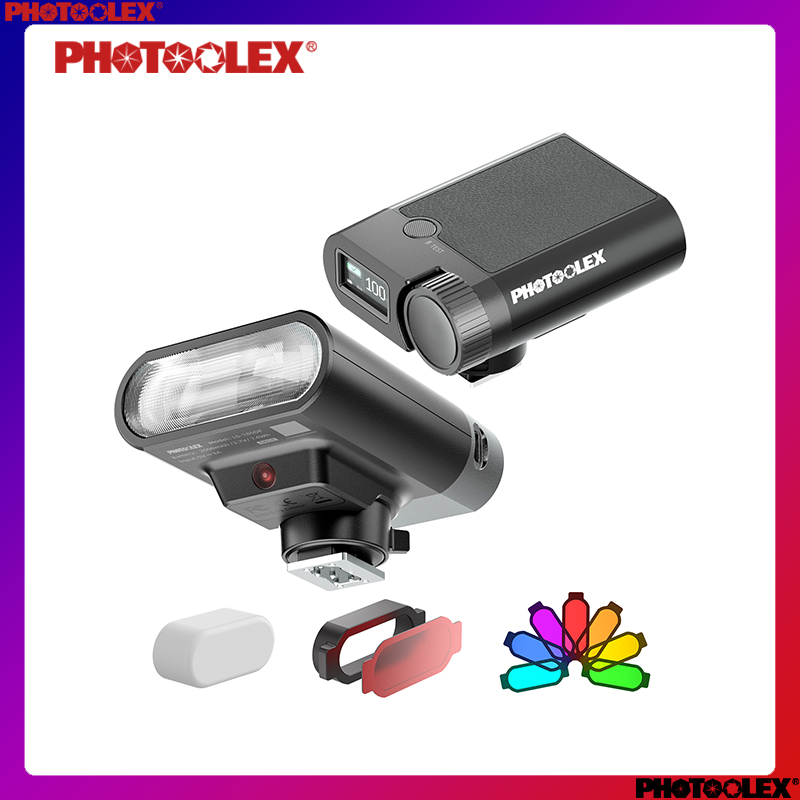 PHOTOOLEX G01 Mini Speedlight, Camera flash, External Hot Shoe G16 High ...
