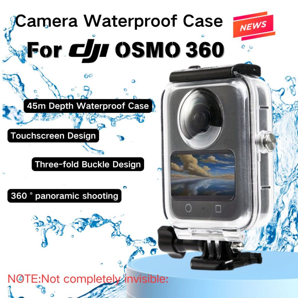 Dive Case For DJI Osmo 360 Waterproof Protector Panoramic Camera ...