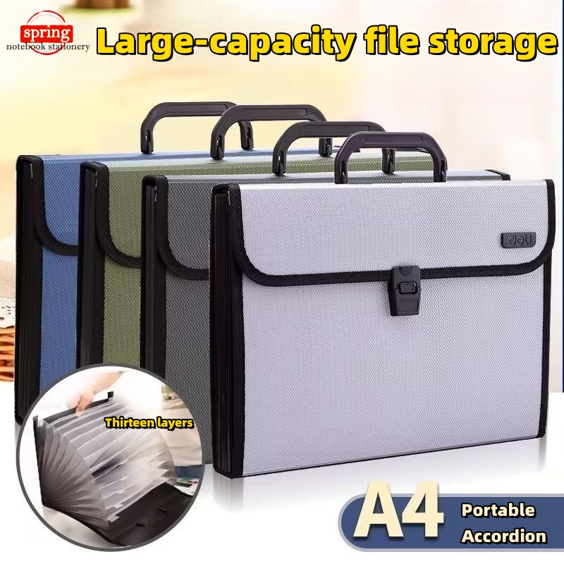 A4 Document Organizer Paper Storage Expanding File Folder Portfolio ...