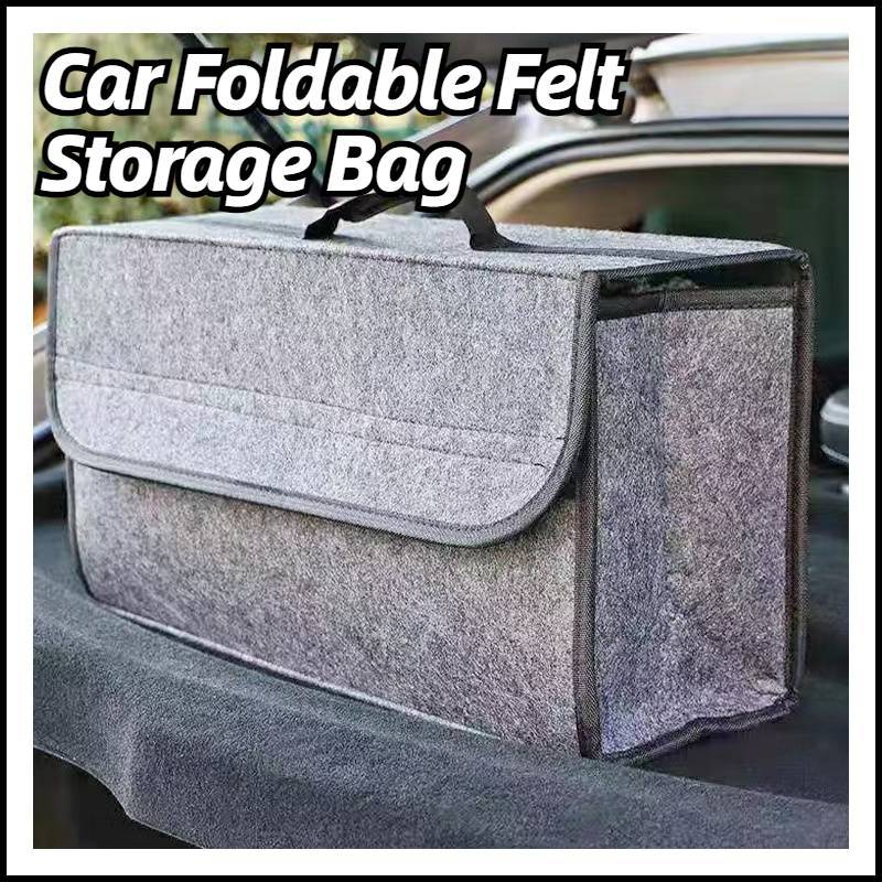 Car Trunk Organizer, Foldable Large Capacity Storage Box | Non-Slip ...