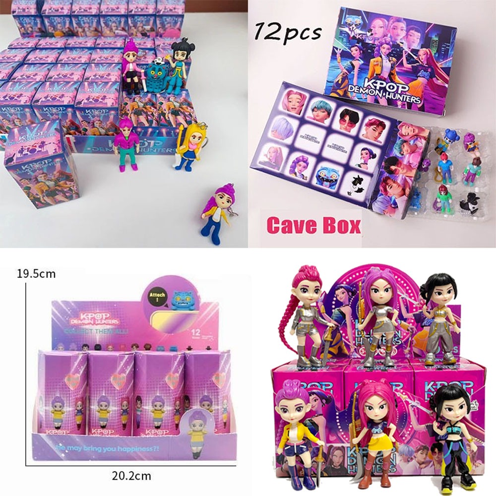 12pcs Random KPop Demon Hunters Hipper Mini Figure Huntrix Hippers for ...