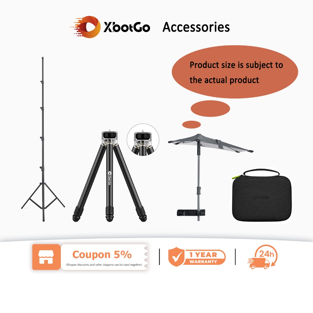 XbotGo Chameleon AI Automatic Action Camera Accessories: Tripod ...