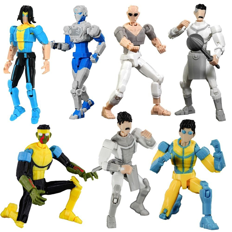 thumbnail image 2 of T13 1:12 Invincible Action Figure – 3D Printed Multi-Jointed Model (Omni-Man, Conquest, Thragg) 2 of 6