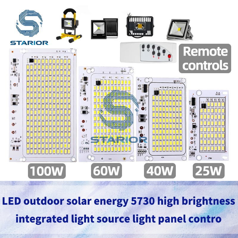 25W 40W 60W 100W LED outdoor solar energy 5730 high brightness bead ...