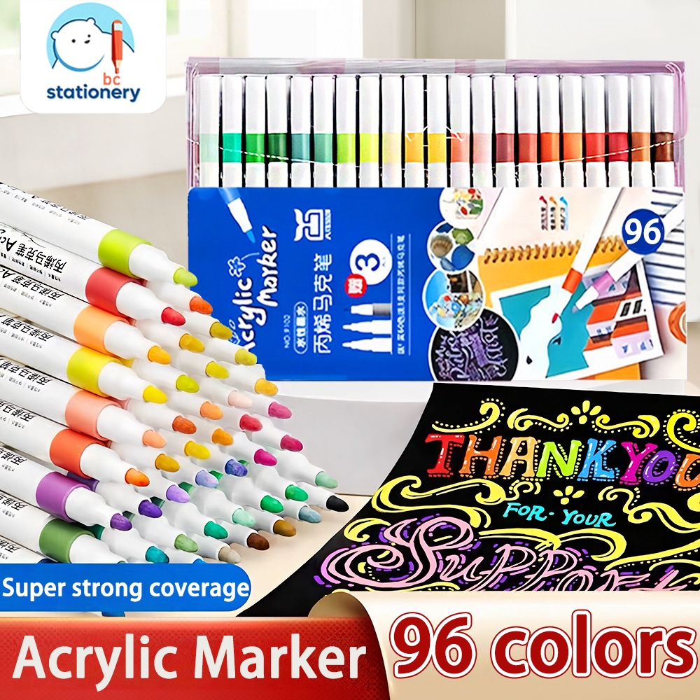96 colors Acrylic Marker Pen Set Colored Pen color pen Coloring set ...