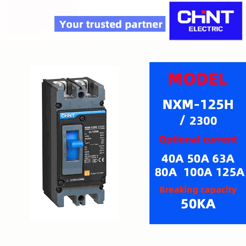 CHINT NXM-125S NXM-125H 2300 3300 4300 2P 3P 4P 40A 50A 63A 80A 100A ...