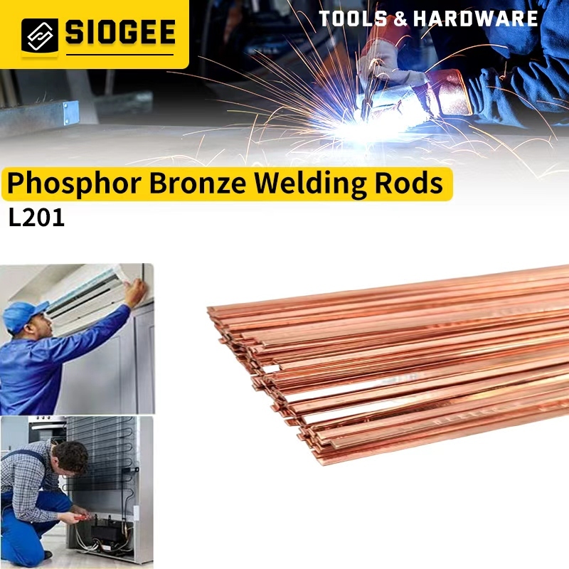 SIOGEE 400MM Phosphor Copper Brazing Welding Rods for Copper Pipe A/C ...