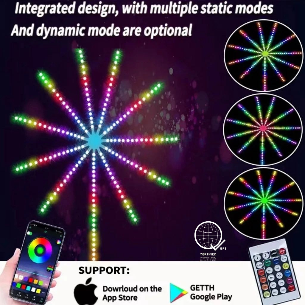 LED fireworks Fairy Lights Christmas lights outdoor Decorations for ...