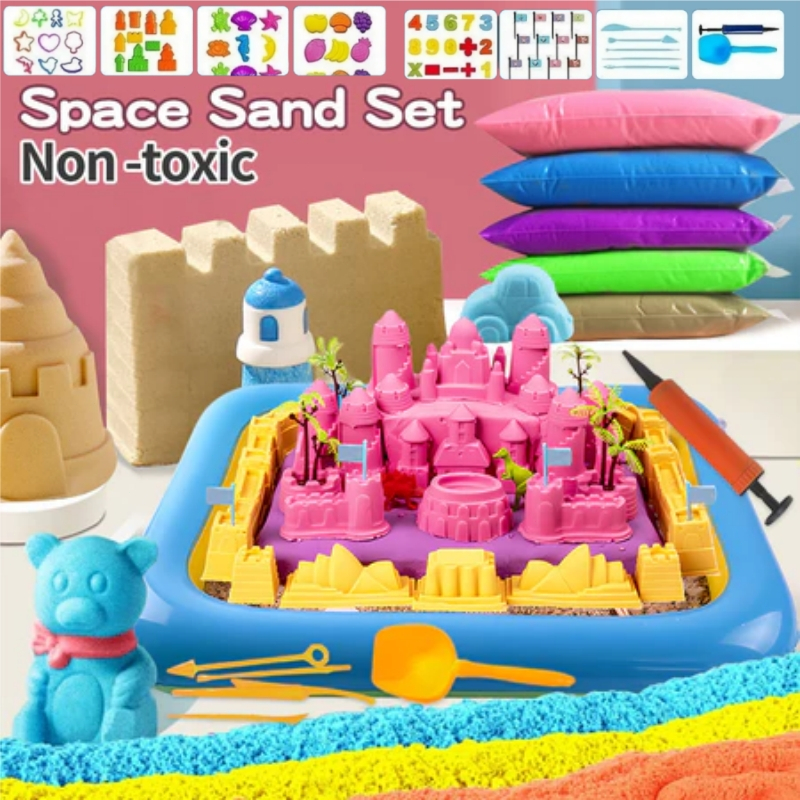 kinetic sand 3kg of sand+76 accessories+large sand table Kinetic Sand ...
