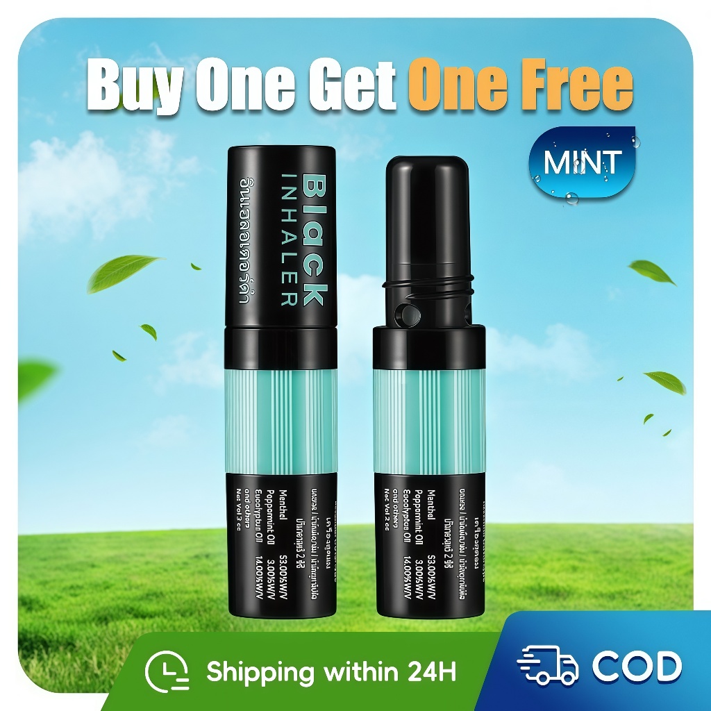 Black Inhaler 2-in-1 Original/Black Mint Inhaler(PH) | Shopee Philippines