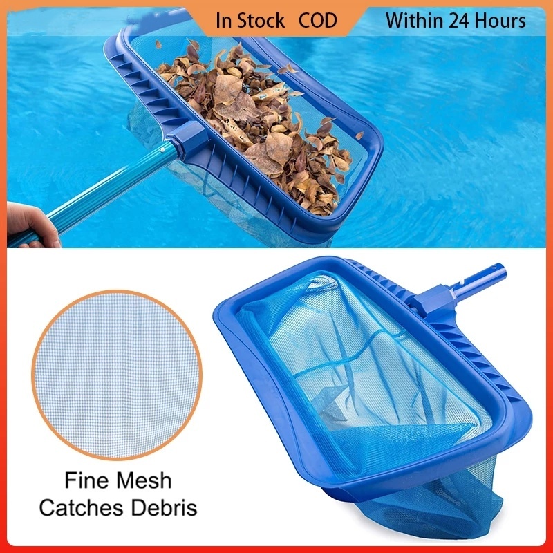 【COD】Heavy Duty Pool Skimmer Leaf Rake Net Fine Mesh For Swimming Pool ...