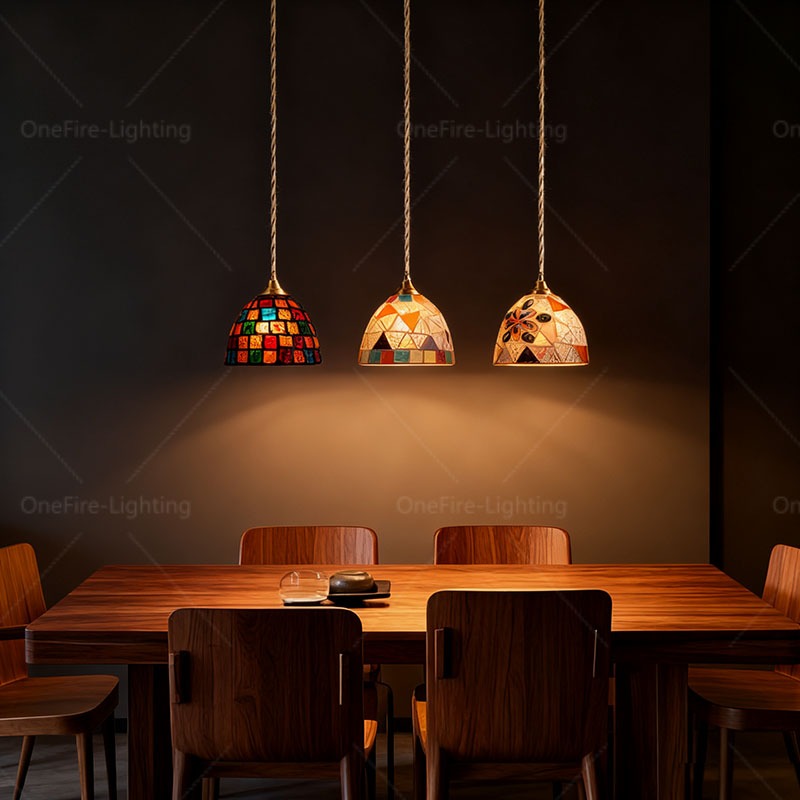 Eng_Lighting bar counter light pendant light Seashell Chandelier drop ...