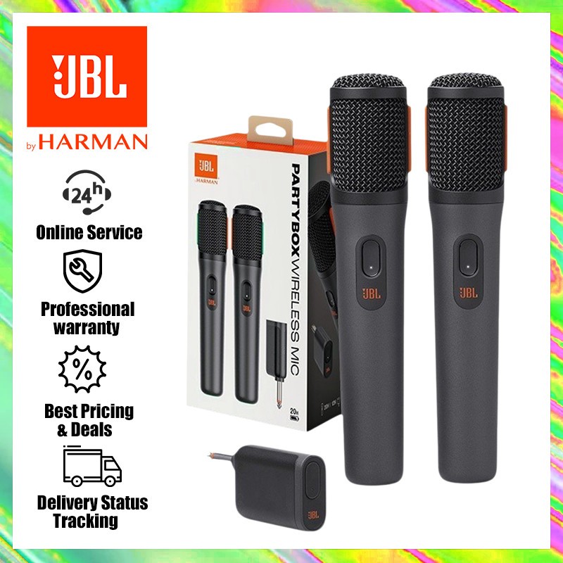 JBL PartyBox Wireless Mic - Two Digital Wireless Microphones Designed ...