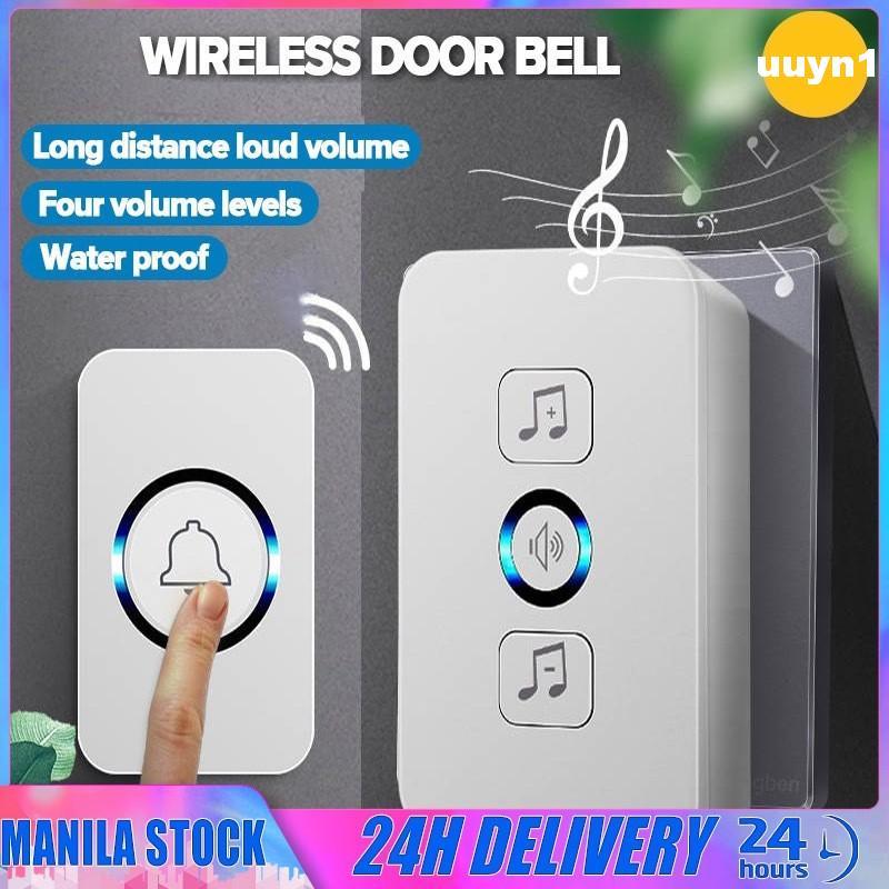 LED Wireless Durable IP44 Waterproof Doorbell Bell Ring 300m Range ...