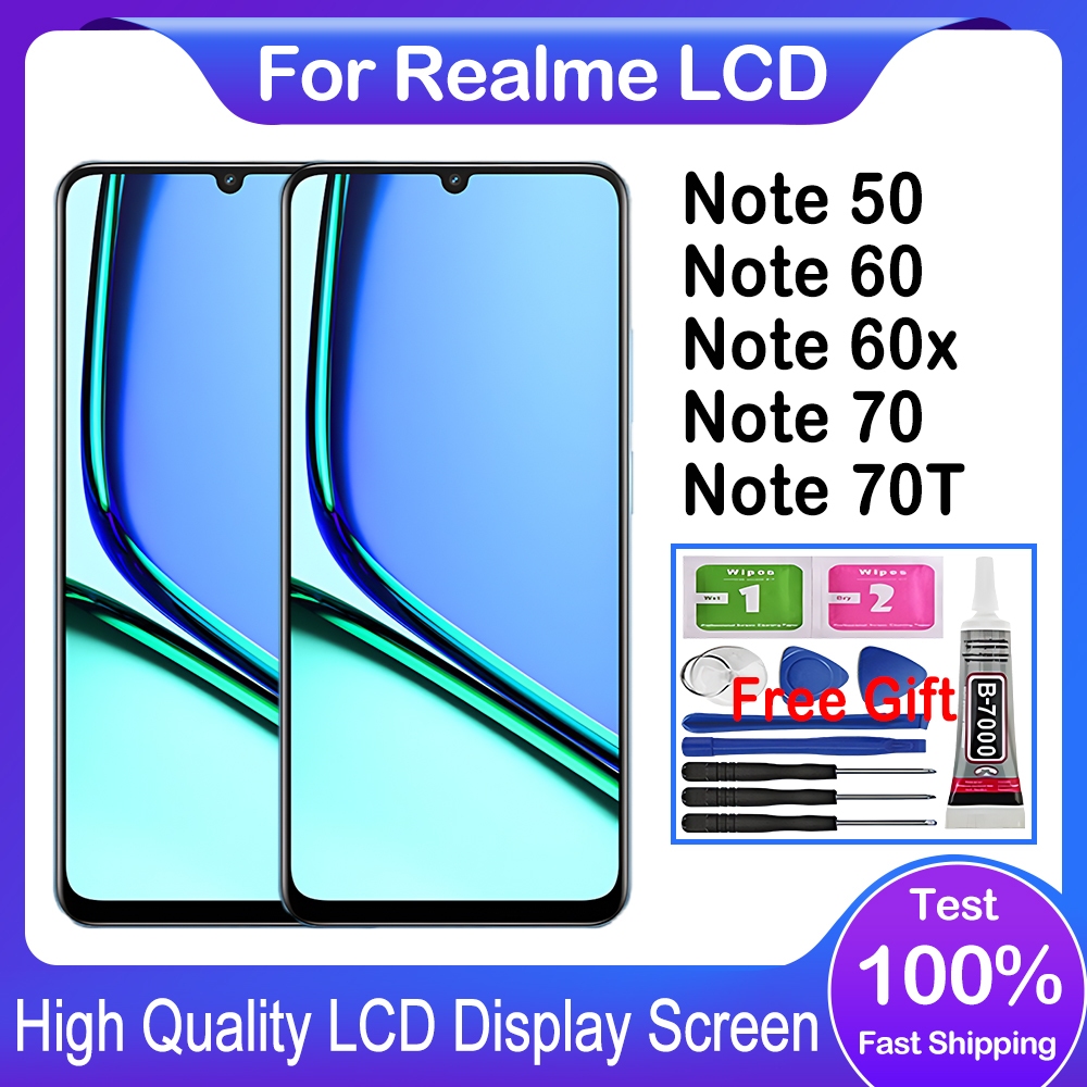 For Realme Note 50 Note 60 Note 60x Note 70 Note 70T LCD Display Touch ...