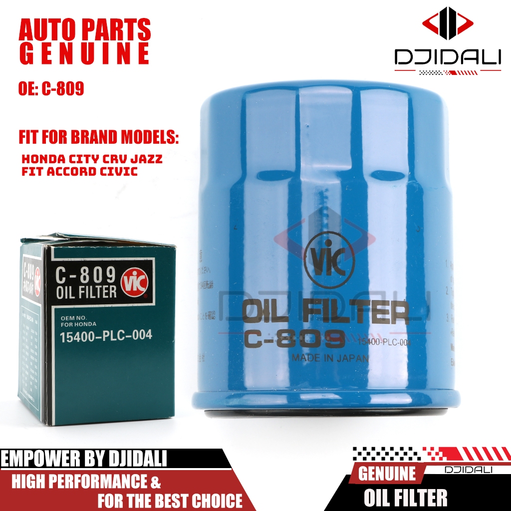 vic oil filter c-809 for city crv jazz fit accord civic c809 | Shopee ...