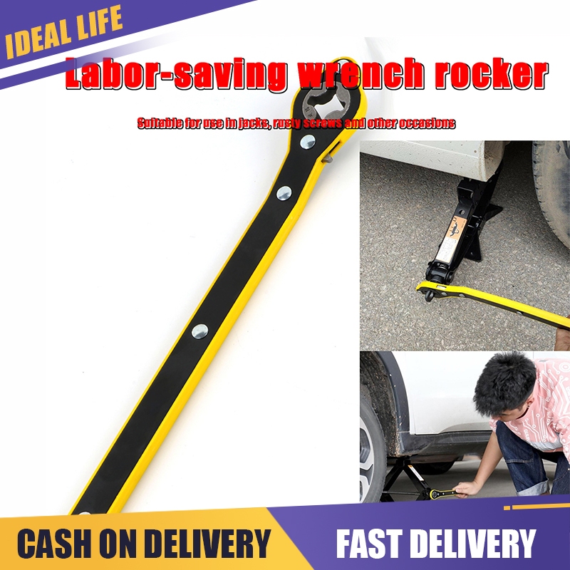 Car Labor-saving Jack Ratchet Wrench with Long Handle Rocker Tyre ...