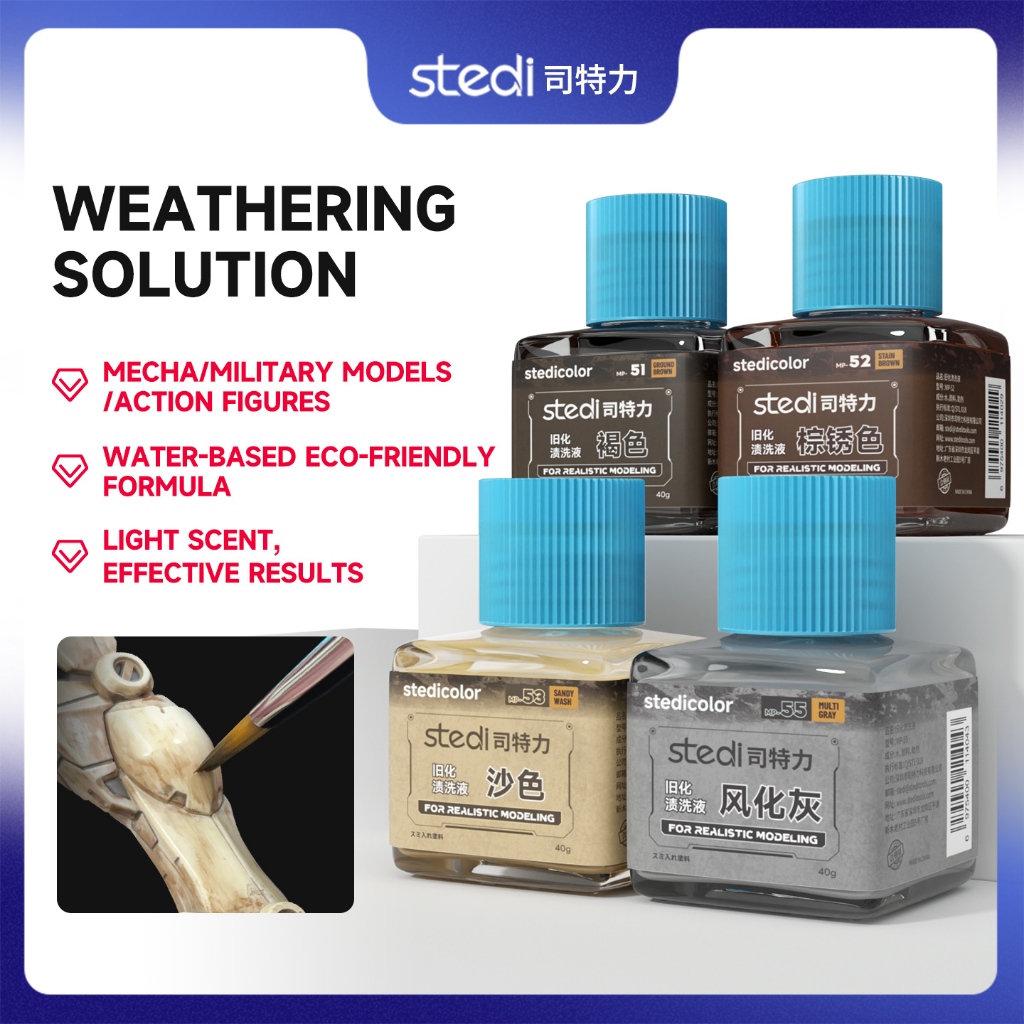 stedi weathering color Weathering Techniques for Plastic Models 4 color ...