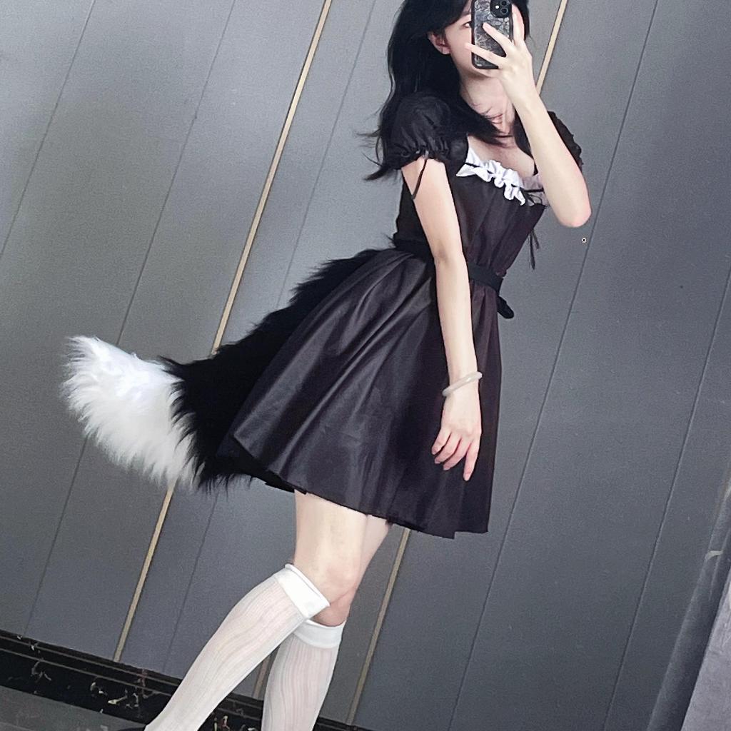 Handmade Animal Ear Animal Tail Plush cosplay Accessories Props Fox